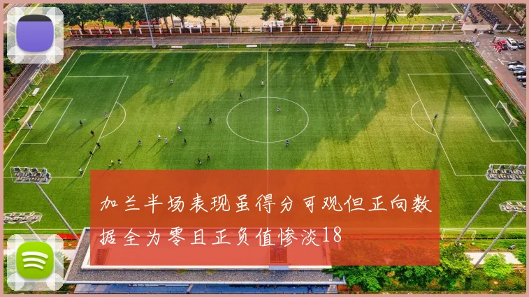 加兰半场表现虽得分可观但正向数据全为零且正负值惨淡18